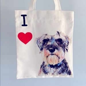Schnauzer Art Canvas Bag